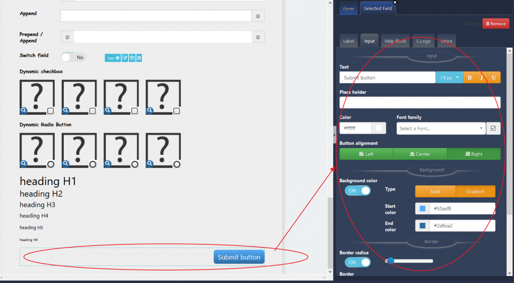 Submit button – SoftDiscover Support